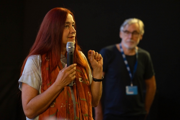 Regisseurin Katja Baumgarten und Editor Christian Iseli (© Jörg Reuther)