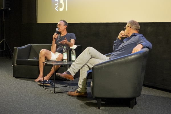 Benedict Neuenfels (Cinematograph und Filmgestalter), Moritz Holfelder (Kulturjournalist) (© Pavel Broz)